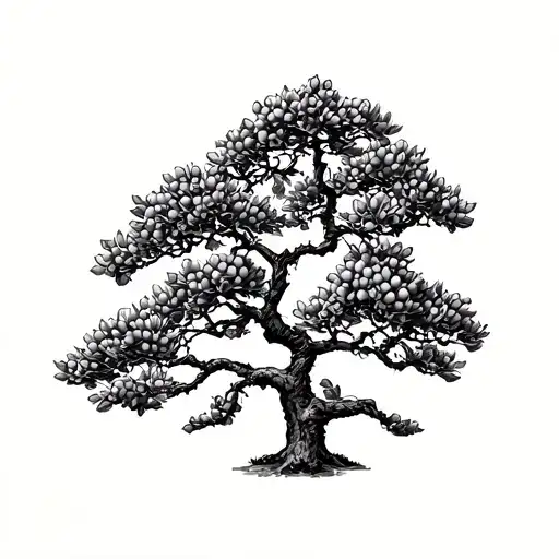 Olive Tree In A Japanese Style