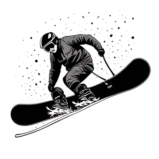 Snowboard See Forest Alps Nature No Person