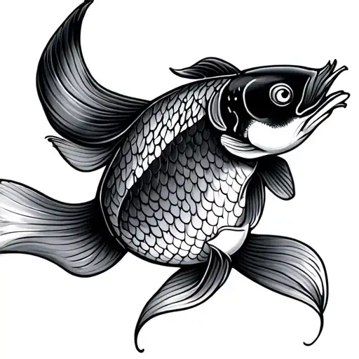 Koi Fish Strength Symbol