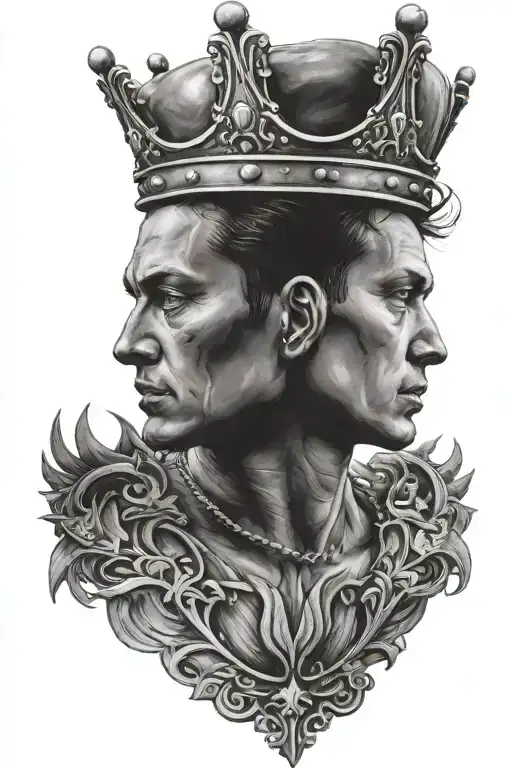 Realistic Portrait With A Crown Of