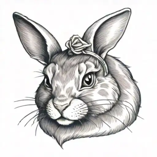 A Bunny With Cat Ears