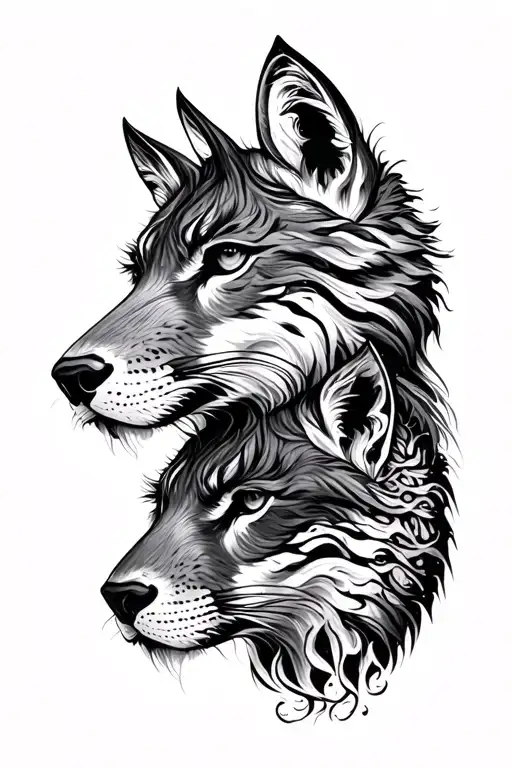 Animal Heads In Nature