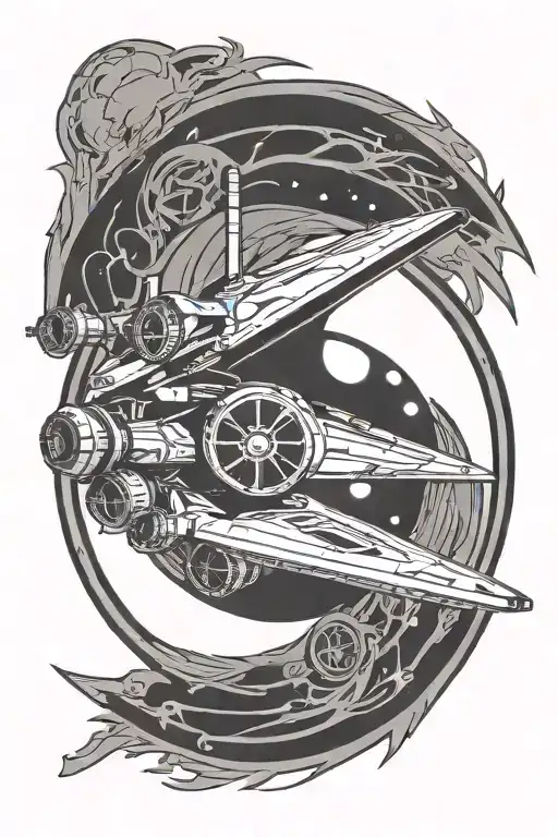 Rebel Alliance X Jedi Logo Black