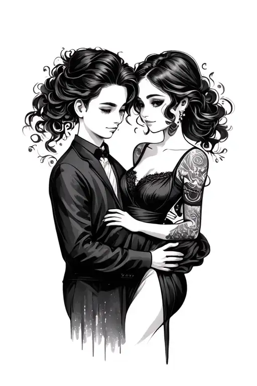 Brother In Law And Sister In Law Matching Tattos