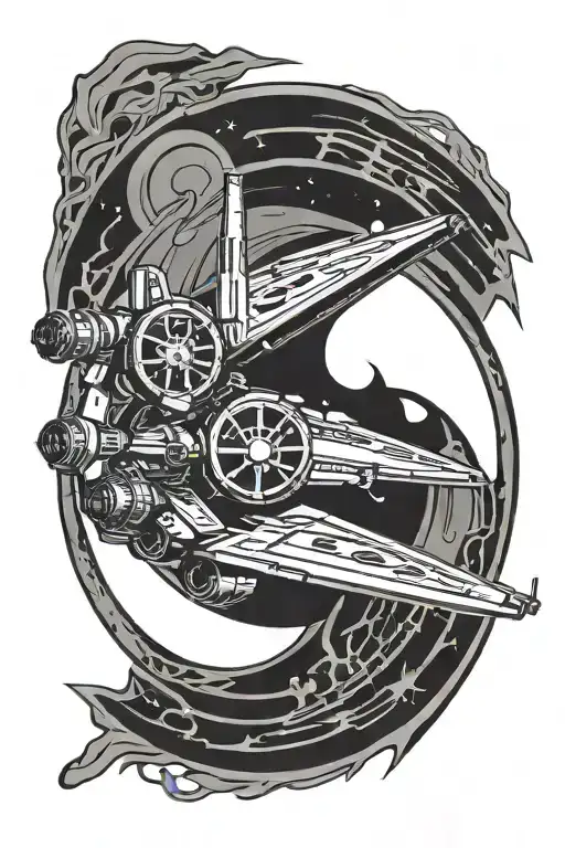 Rebel Alliance X Jedi Logo Black