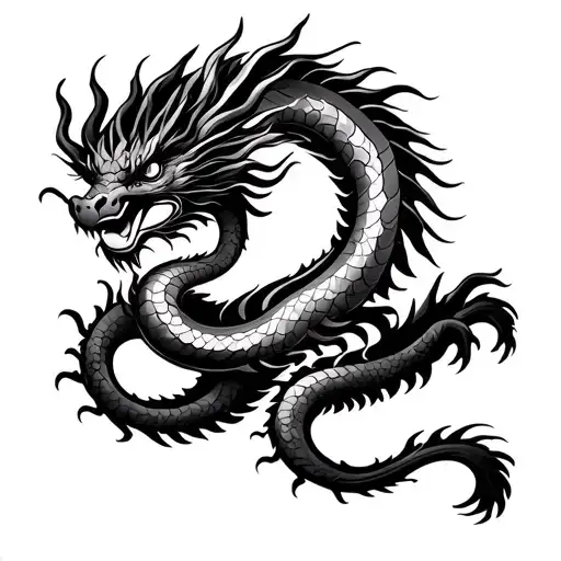 Dragon Figure Eight Fold Path Of Buddhism