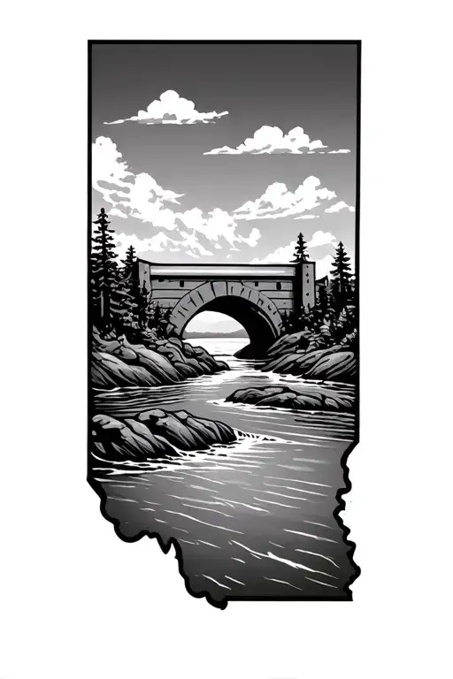 Oklahoma River Flowing