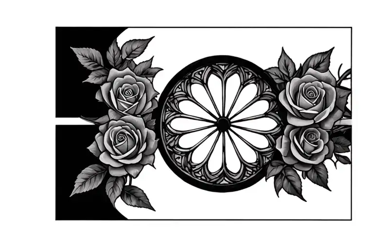 Rose Window Realism Sleeve