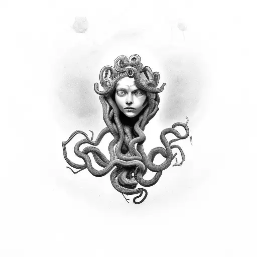 Medusa With Circle Around