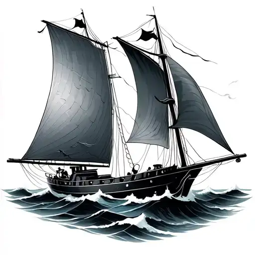 Ocean Sail Boat Sailing