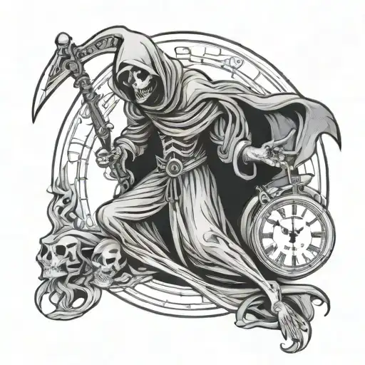 Time Running Out Grim Reaper Playing