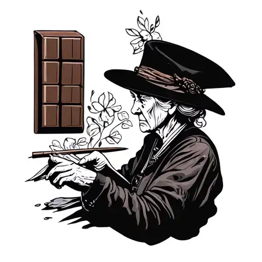 Chocolate Grandma Writing