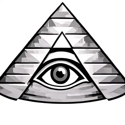 Pyramid With Eye Of Horus Symbol