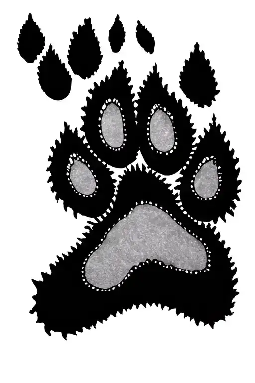 Dog Paw Print Mandala