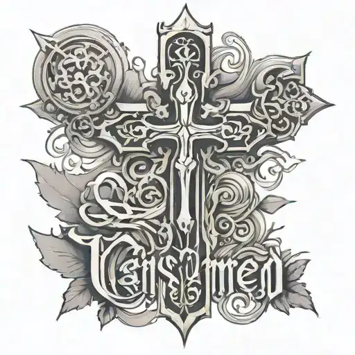 Christian Cross And Word Unashamed