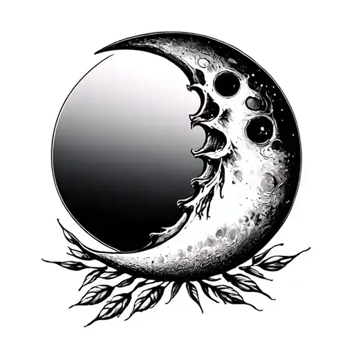 Creat A Number Of Ideas Tattoo Half Moon And A Grain