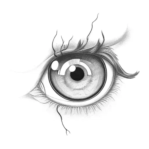 Eye With Palm Tree Pupil