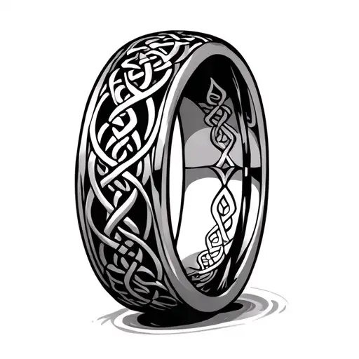 Wedding Band In Celtic Style