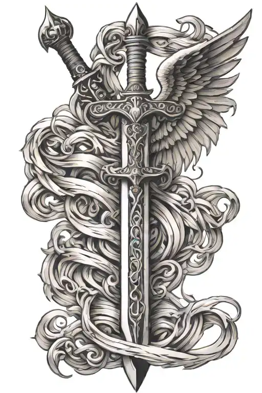 A Sword With Angel Wings