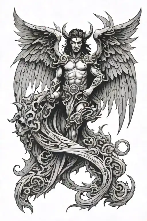 Only Angle And Demon Wings