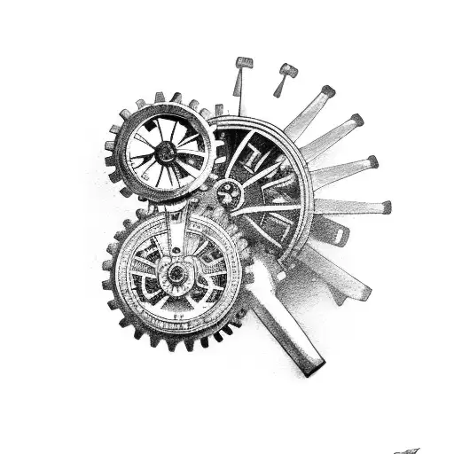 A Mechanical Raven With Gears And Tools In A Farm Setting