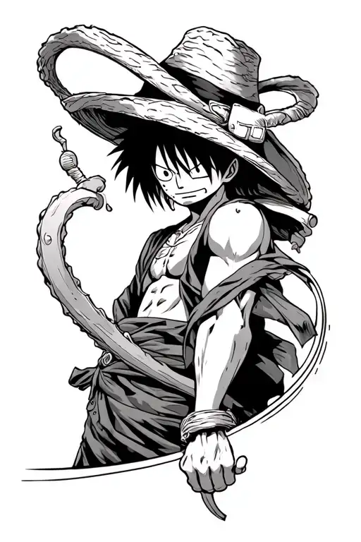 One Piece Luffy Zoro Arm Seleve
