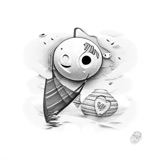 Traditional Beach With Heart