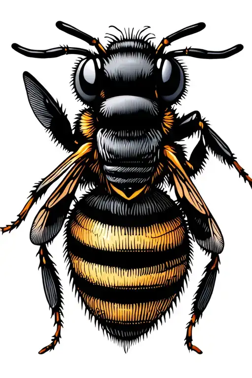 Bee Honeycomb Pattern Intertwined