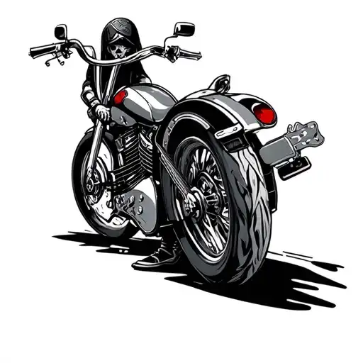 Hardly Understood That It Is A Motorcycle And Bass Guitar