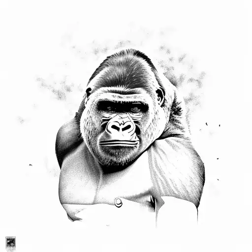 Gorilla Playing Football In Hillaryville