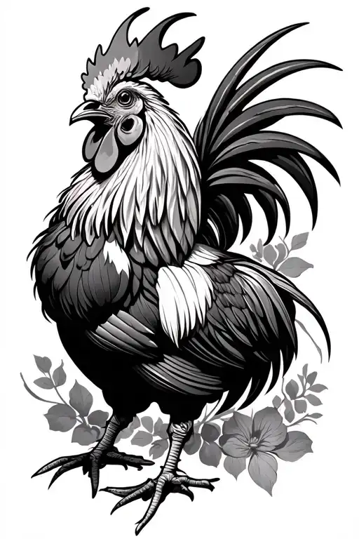 Rooster Sleeve Design