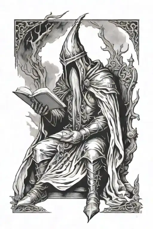 The Witch King Of Angmar Reading A Book
