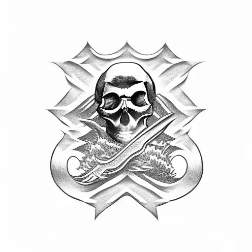 Kawasaki River Mark On Skull