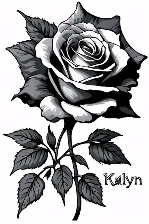 Rose With The Name Kailyn