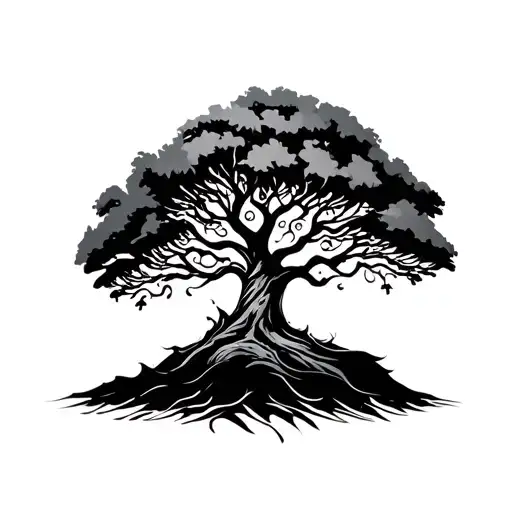 Tribal And Tree And Small