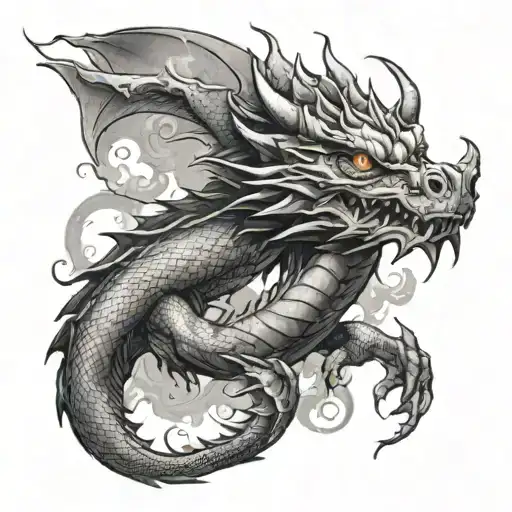 Full Arm Sleeve Cooling Dragon With Galaxy Background