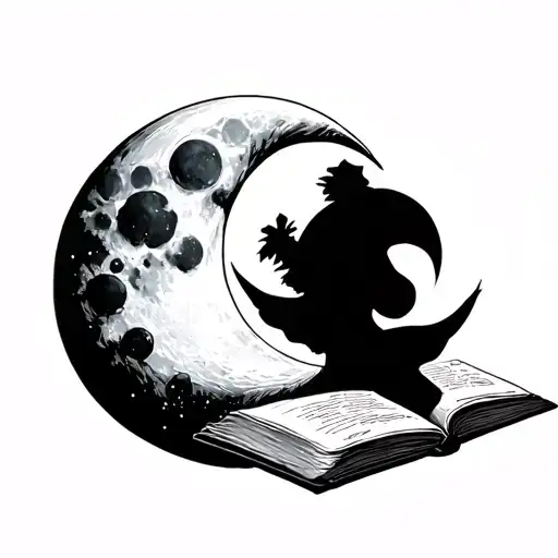 Books And Moon