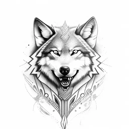 Nordic Tatto Wolf