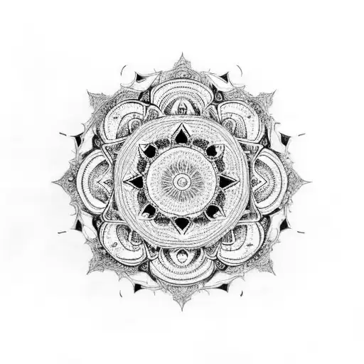 An Intricate Mandala Design Made Up Of Various Landmarks From Different Countries