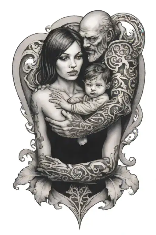 Daughter Holding Fathers Heart