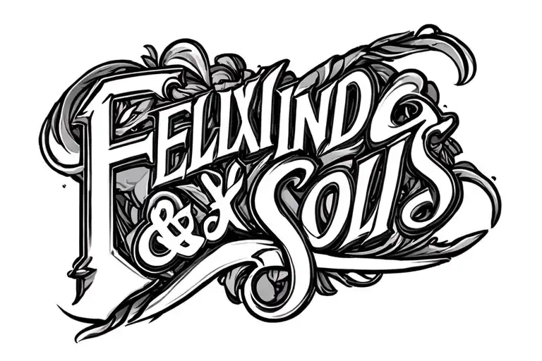 Felix And Solis Put Together In Lettering Style