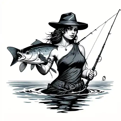 Female Fishing