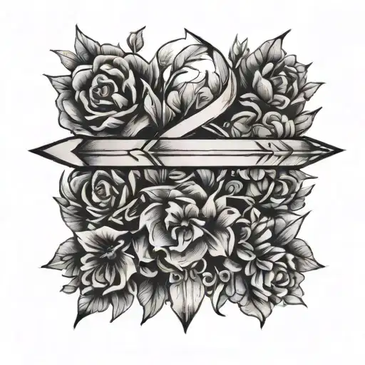 Floral Arrow Design