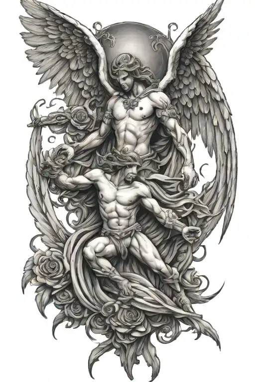 Struggle Between Good And Evil With Angel