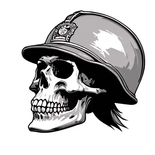 Skull English Police Helmet