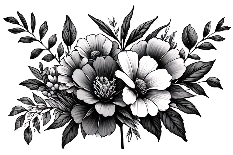 Flower Bouquet August And September Birth Flower