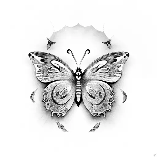 Moon Flower Butterfly