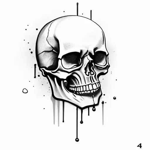 Realistic Skull 4K