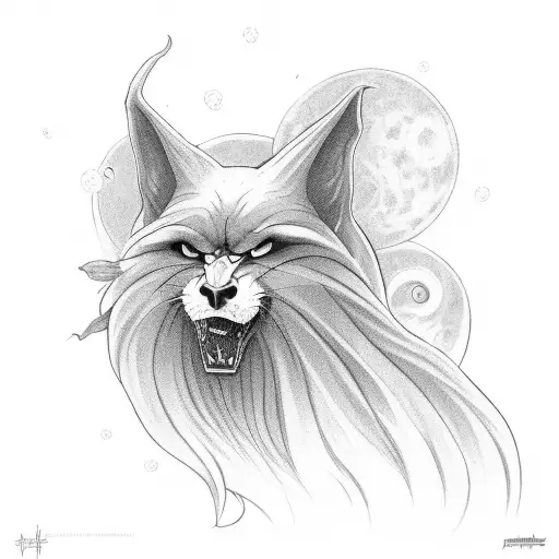 A Witch Howling Surrounded By A Mystical Vibe