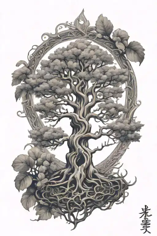 Yggdrasil Back Onto Shoulders